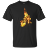 Fire Sixteenth Note T-shirt - Men / Black / Small - { shop_name }} - Review