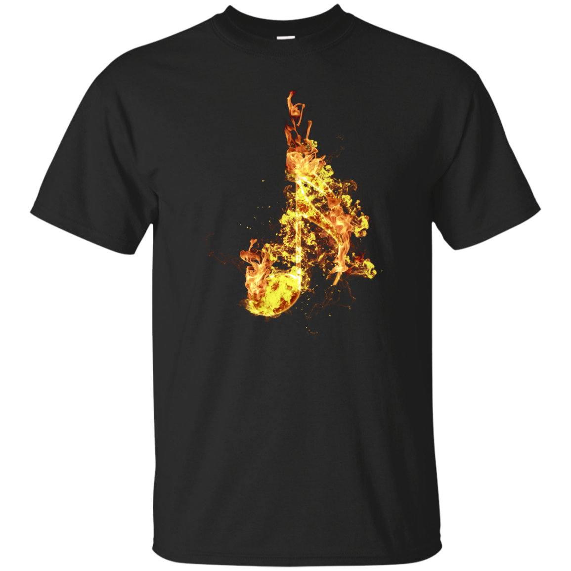 Fire Sixteenth Note T-shirt - Men / Black / Small - { shop_name }} - Review