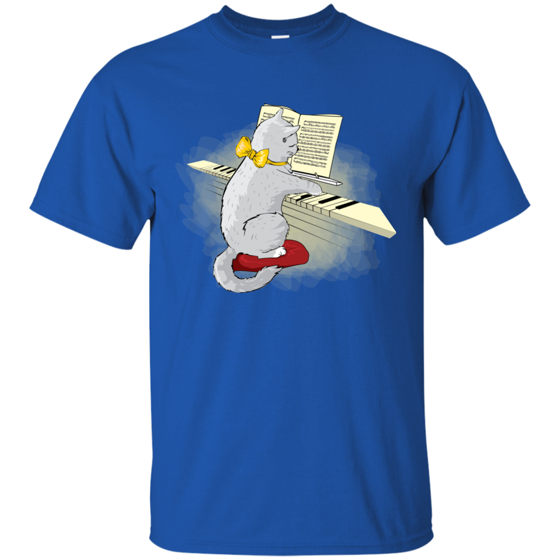 Musical Cat Piano Key Music Teacher Musician Gift T-shirt