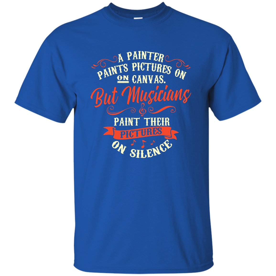 Musicians Paint Their Pictures On Silence T-shirt