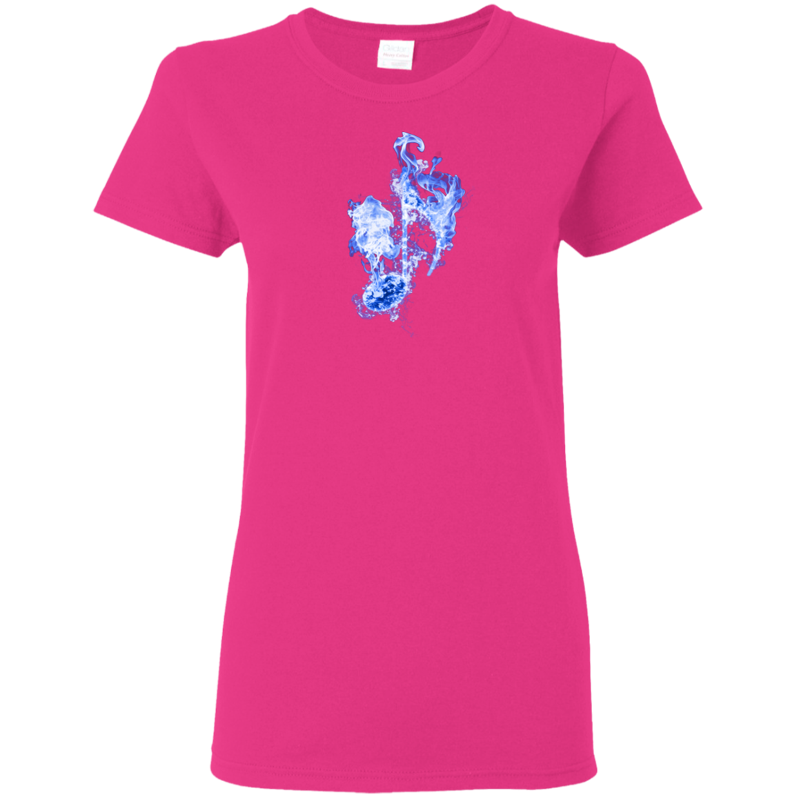 Blue Fire Eighth Note T-shirt - Artistic Pod Review