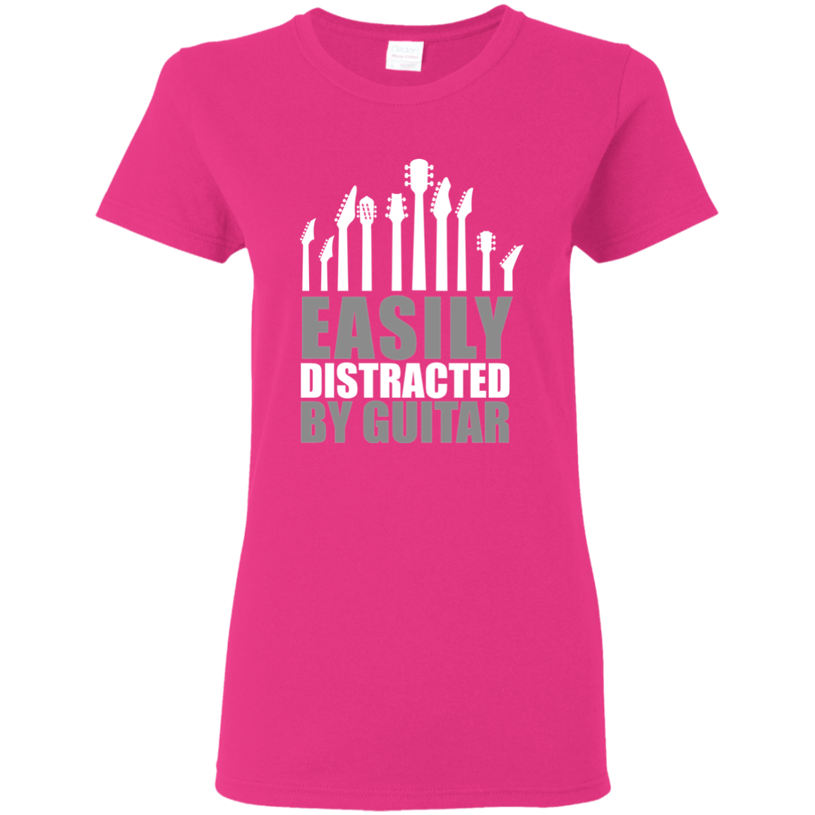 Easily Distracted by Guitar T-shirt - Artistic Pod Review
