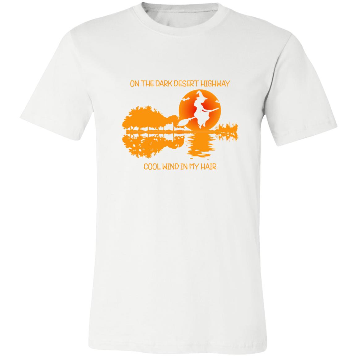 Guitar Shape Witch Flying T-Shirt