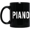 Piano Word Black Mug