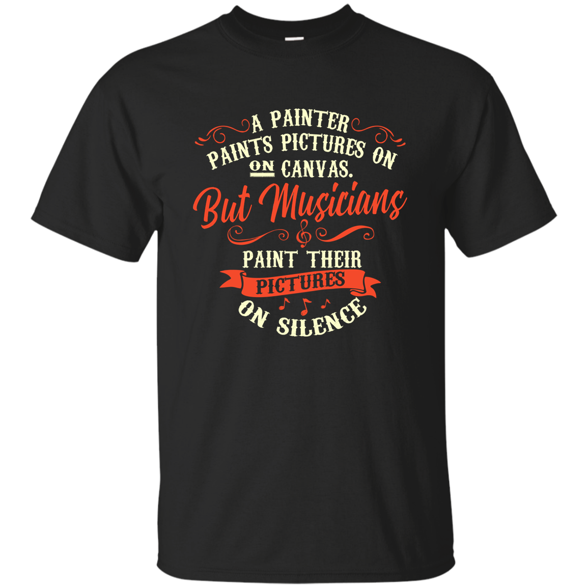 Musicians Paint Their Pictures On Silence T-shirt