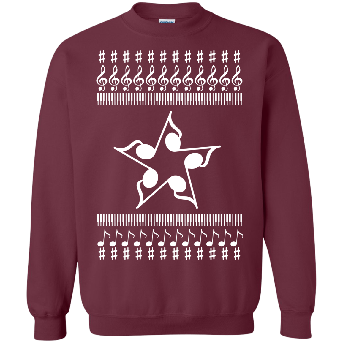 Musical Note 1 Christmas Sweater 8 oz.