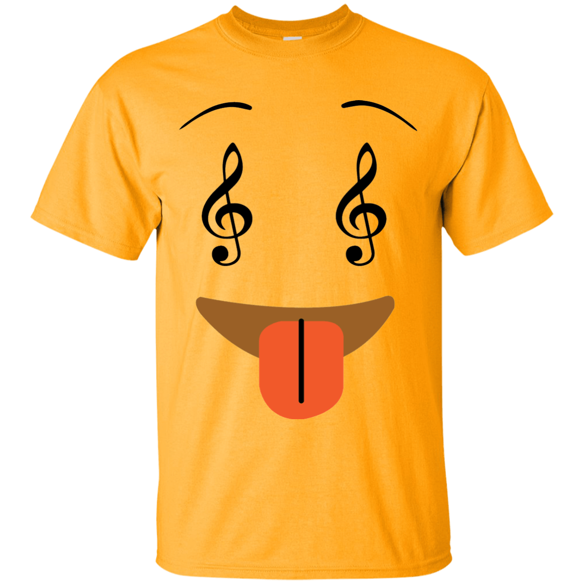 Smile Face Music Notes Emoji Ultra Cotton T-Shirt