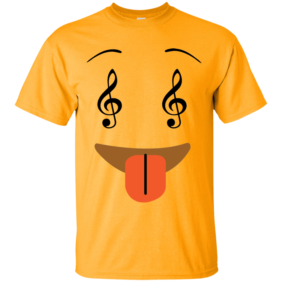 Smile Face Music Notes Emoji Ultra Cotton T-Shirt