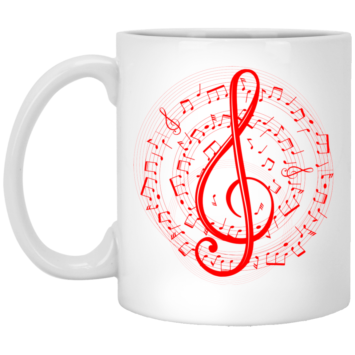 Treble Clef Spiral Score New Edition Mug