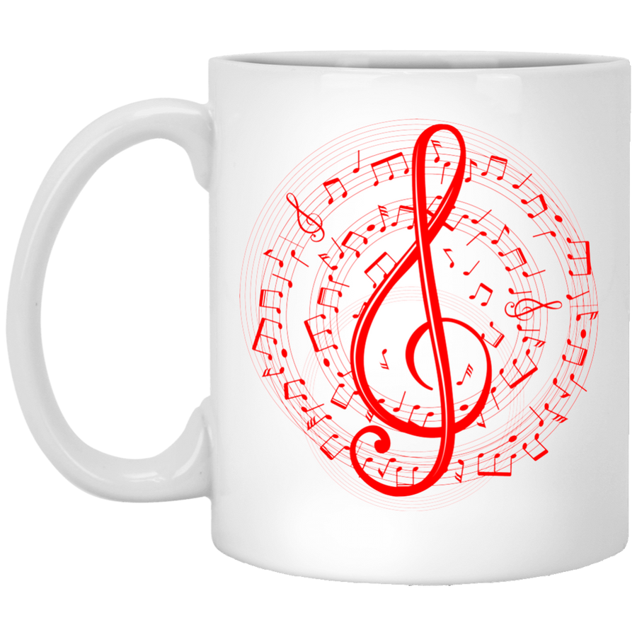 Treble Clef Spiral Score New Edition Mug