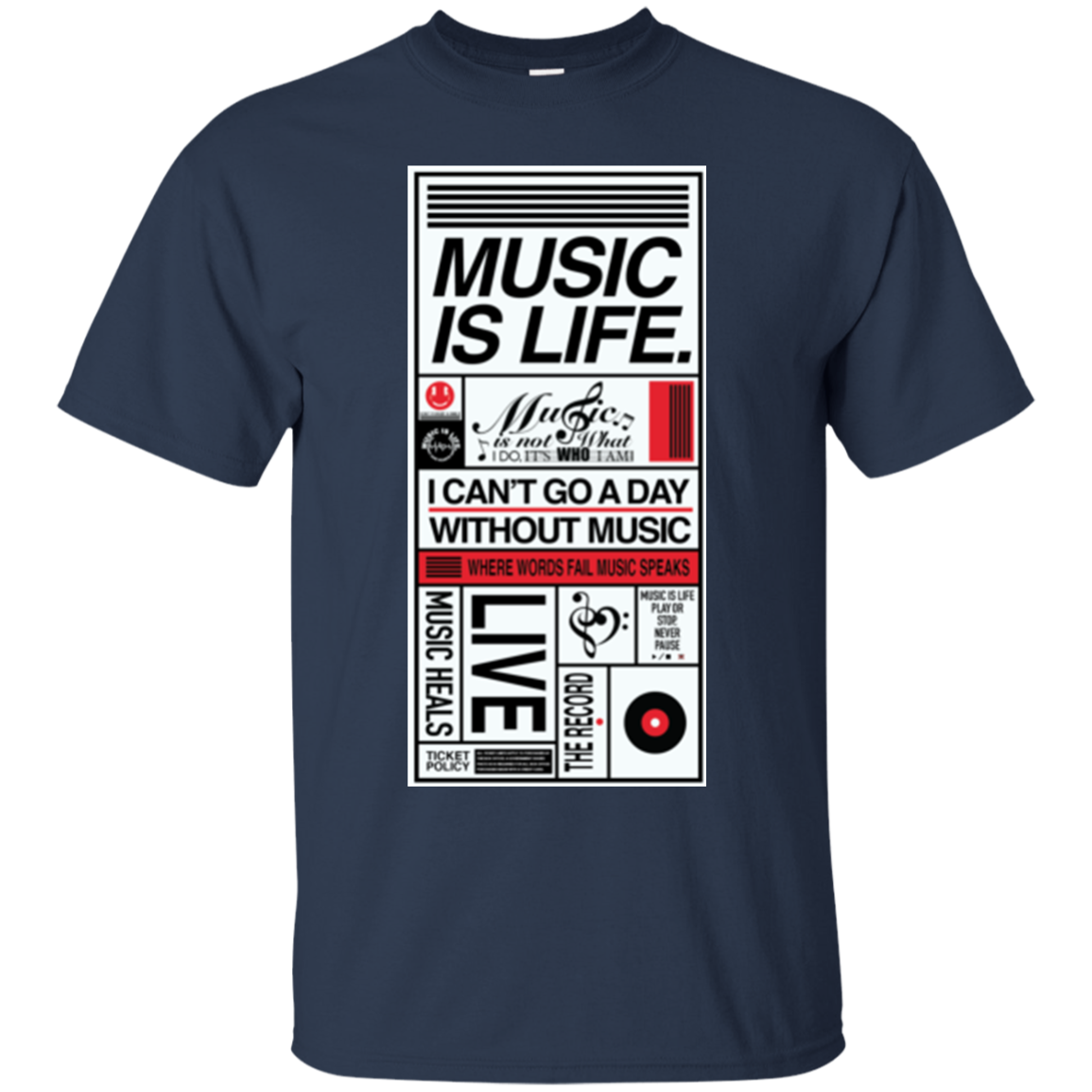 Music Is Life Playbill T-shirt