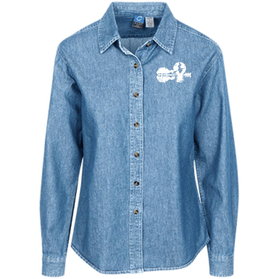 Guitar Shape Witch Denim Shirt