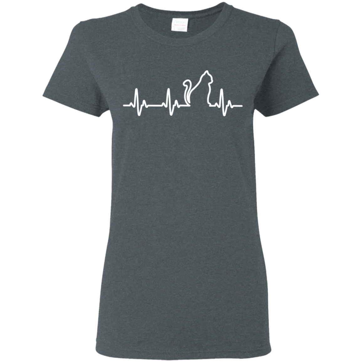 Music Heart Beat Cat T-shirt