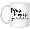 Music Is Life White Classic Mug