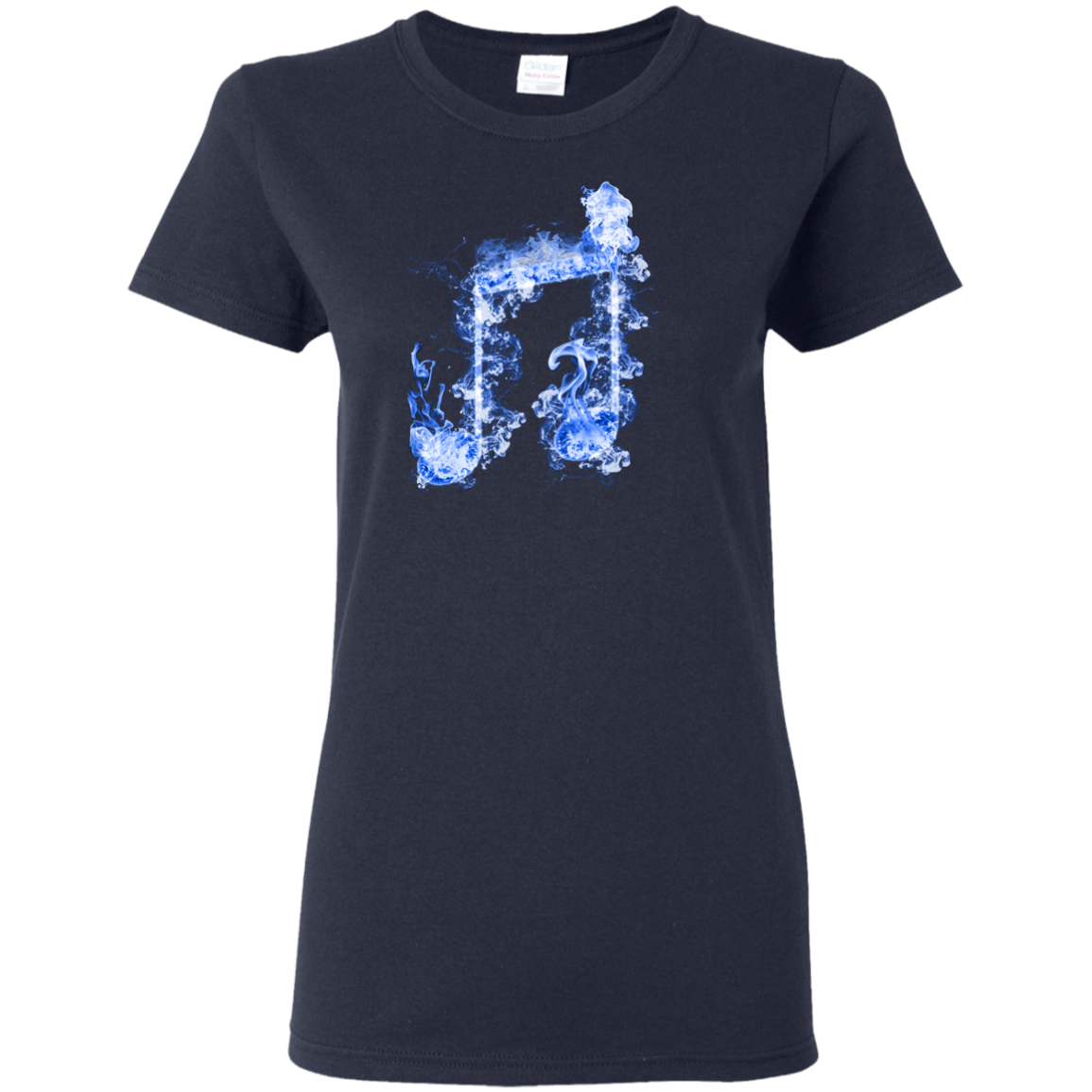 Blue Fire Two Eighth Note T-shirt - Artistic Pod Review