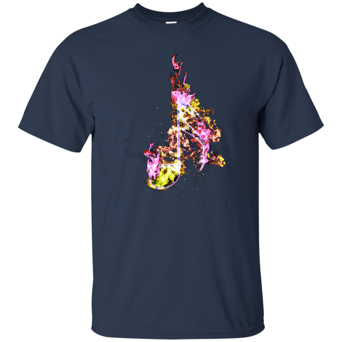 Color Fire Sixteenth Note T-shirt - Artistic Pod Review