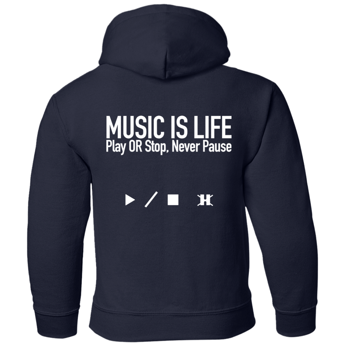 MUSIC IS LIFE Pullover Hoodie