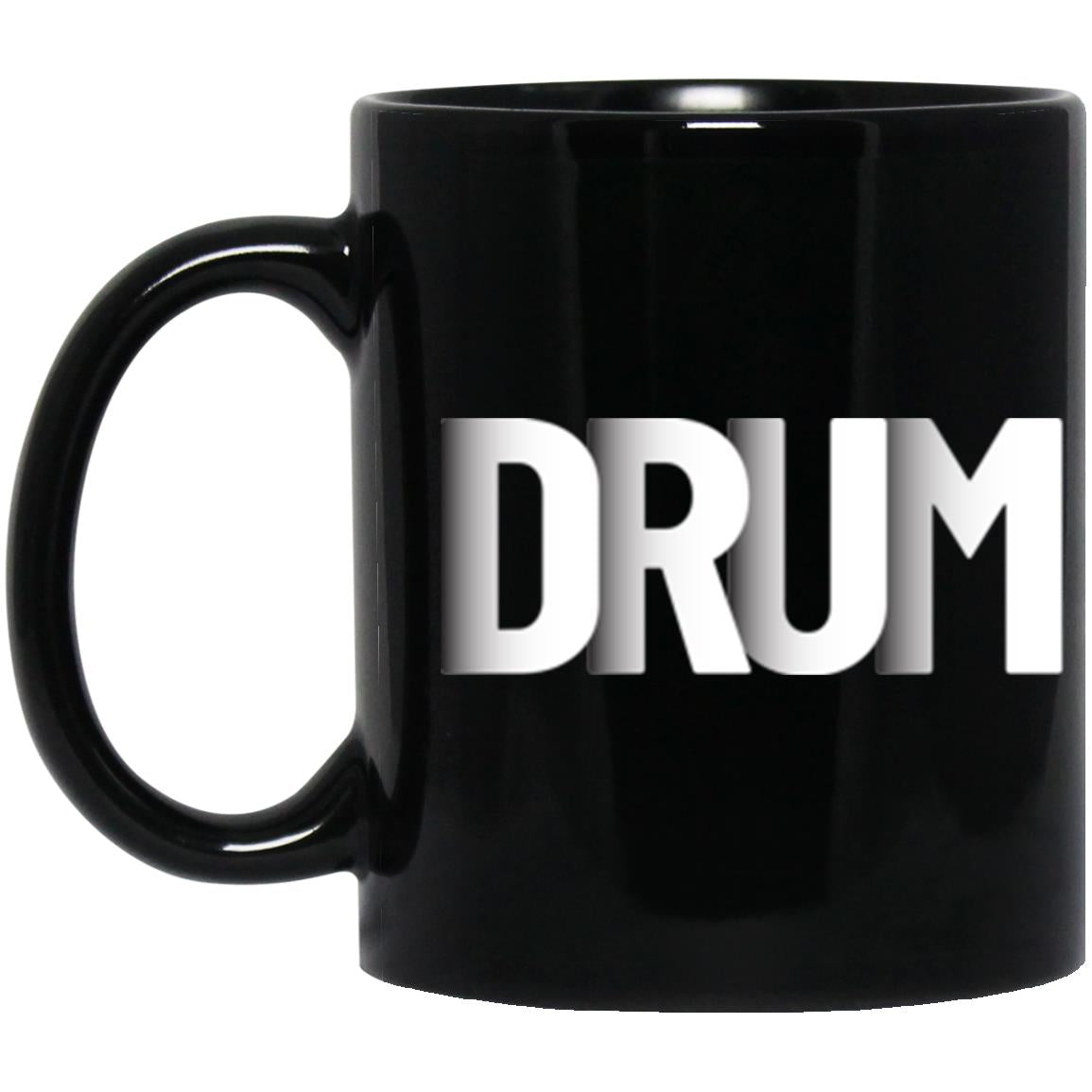Drum Word Black Mug