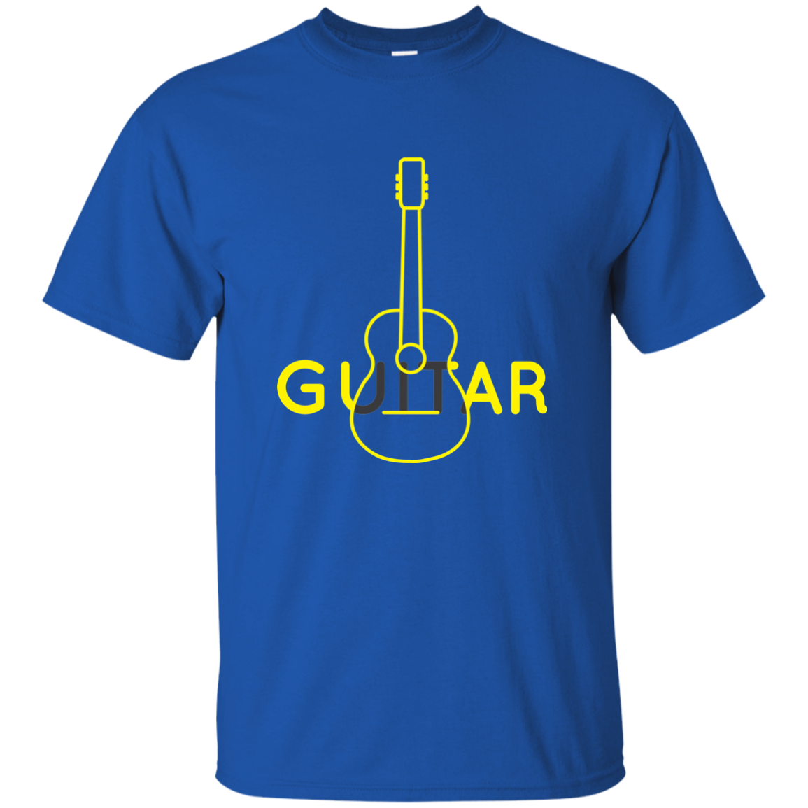 Guitar Icon T-shirt - Men / Royal / S - { shop_name }} - Review