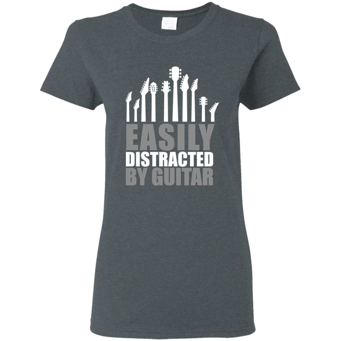 Easily Distracted by Guitar T-shirt - Artistic Pod Review