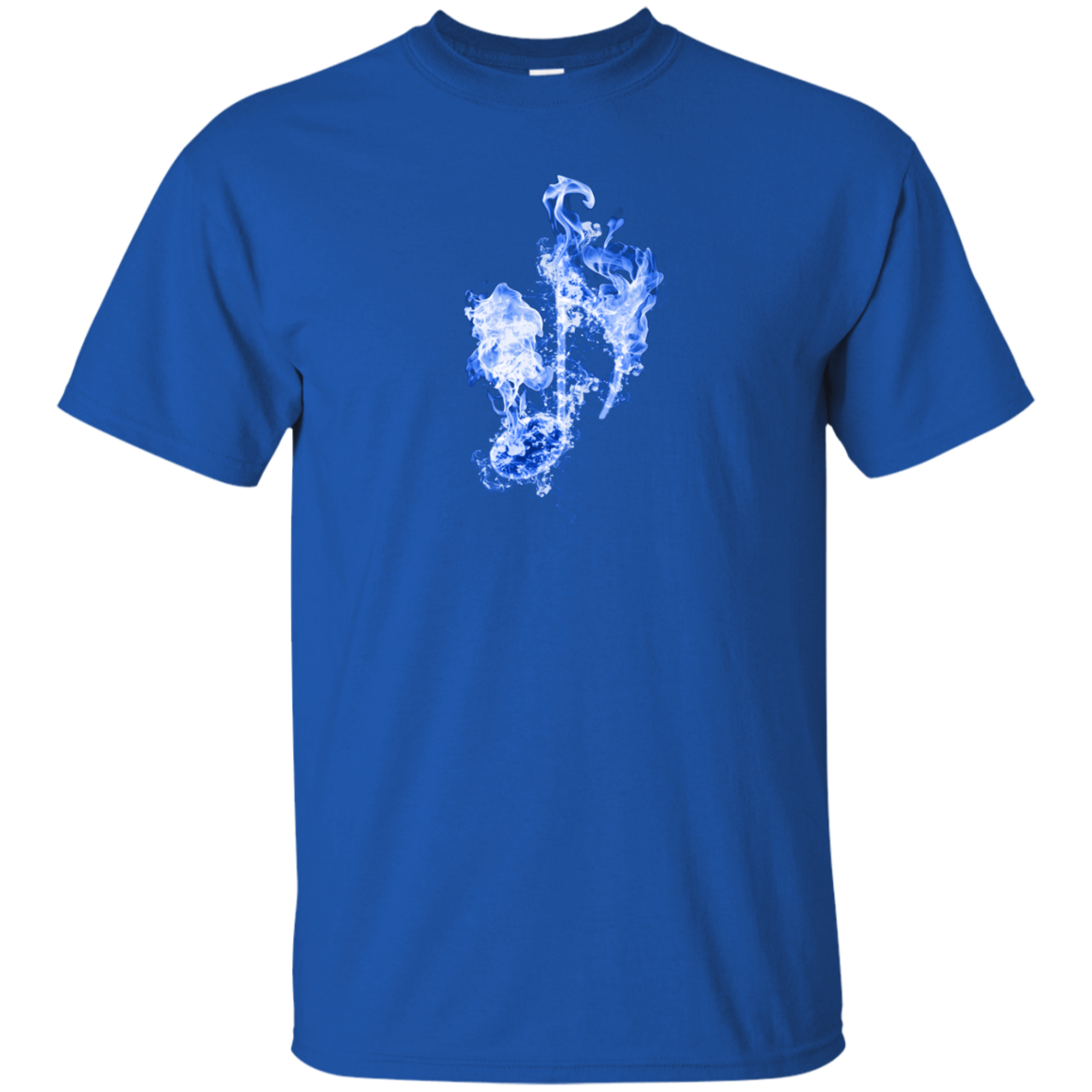 Blue Fire Eighth Note T-shirt - Artistic Pod Review