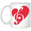 Music Heart Mug