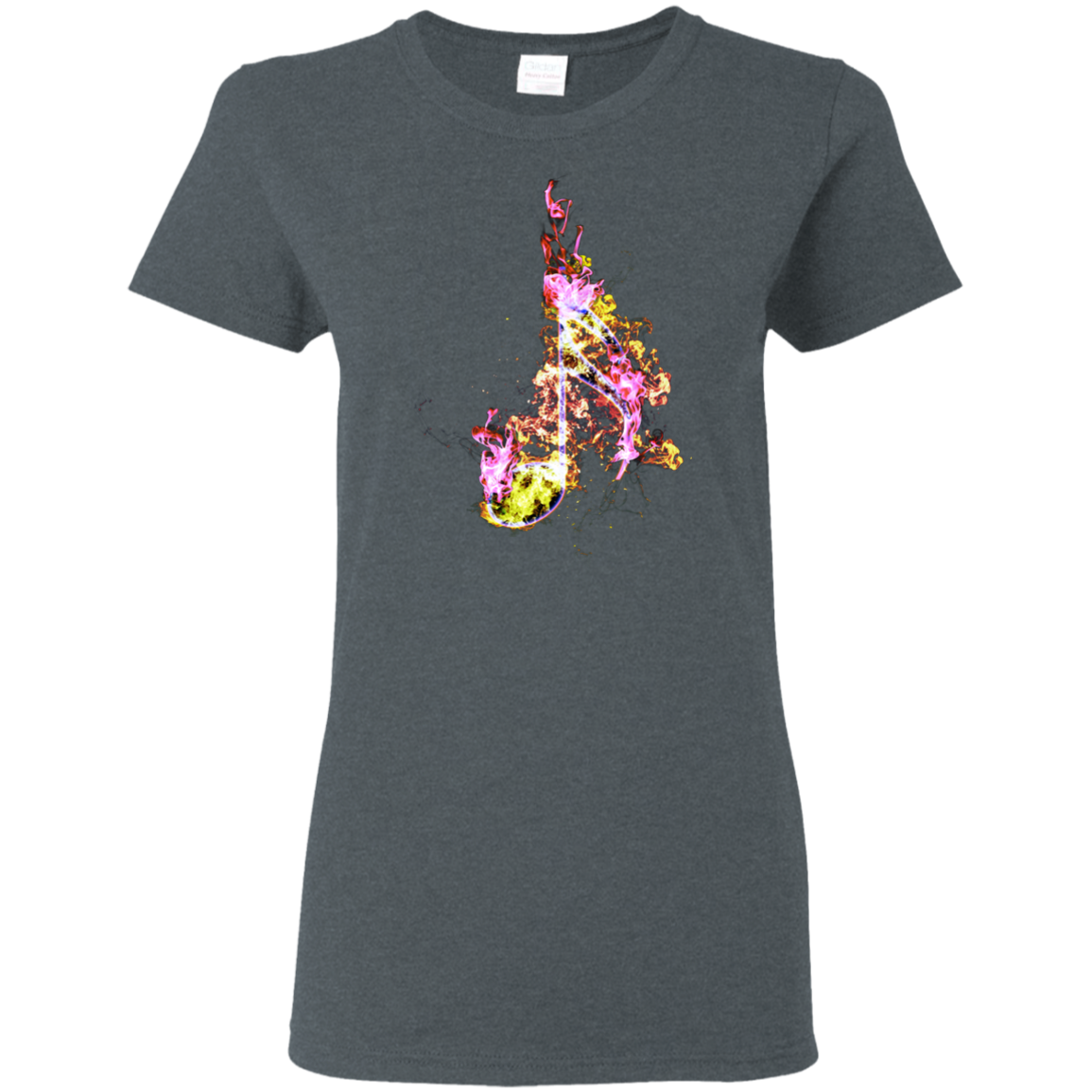 Color Fire Sixteenth Note T-shirt - Artistic Pod Review