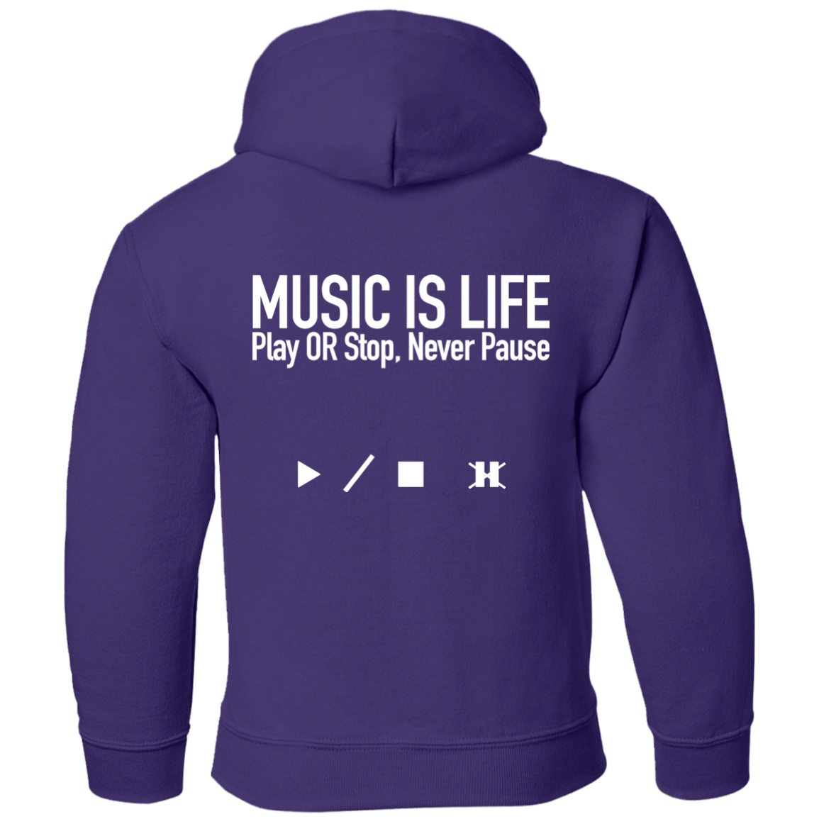 MUSIC IS LIFE Pullover Hoodie