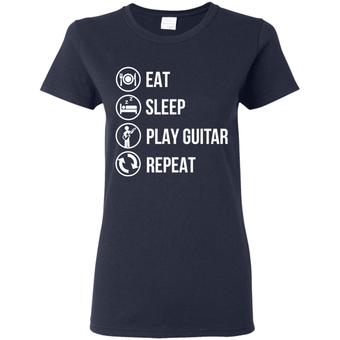 Eat Sleep Play Guitar Repeat T-shirt - Artistic Pod Review