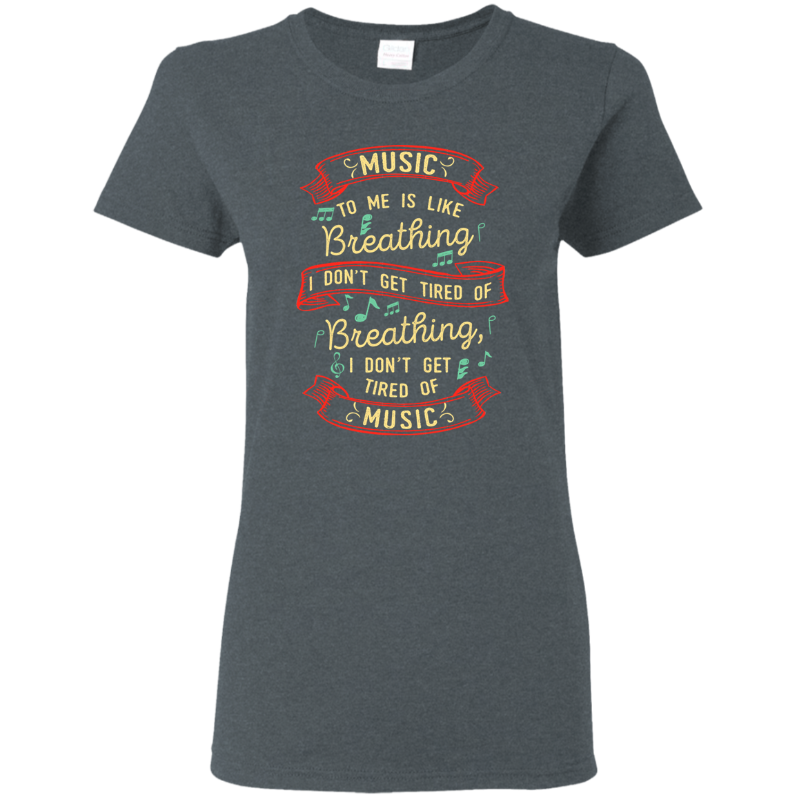 Music Is Like Breathing T-shirt