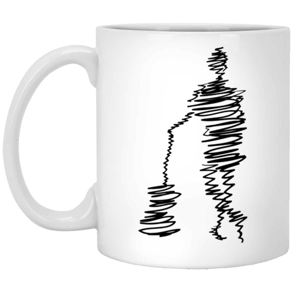 Man with Guitar Sketch Ultra Cotton Mug