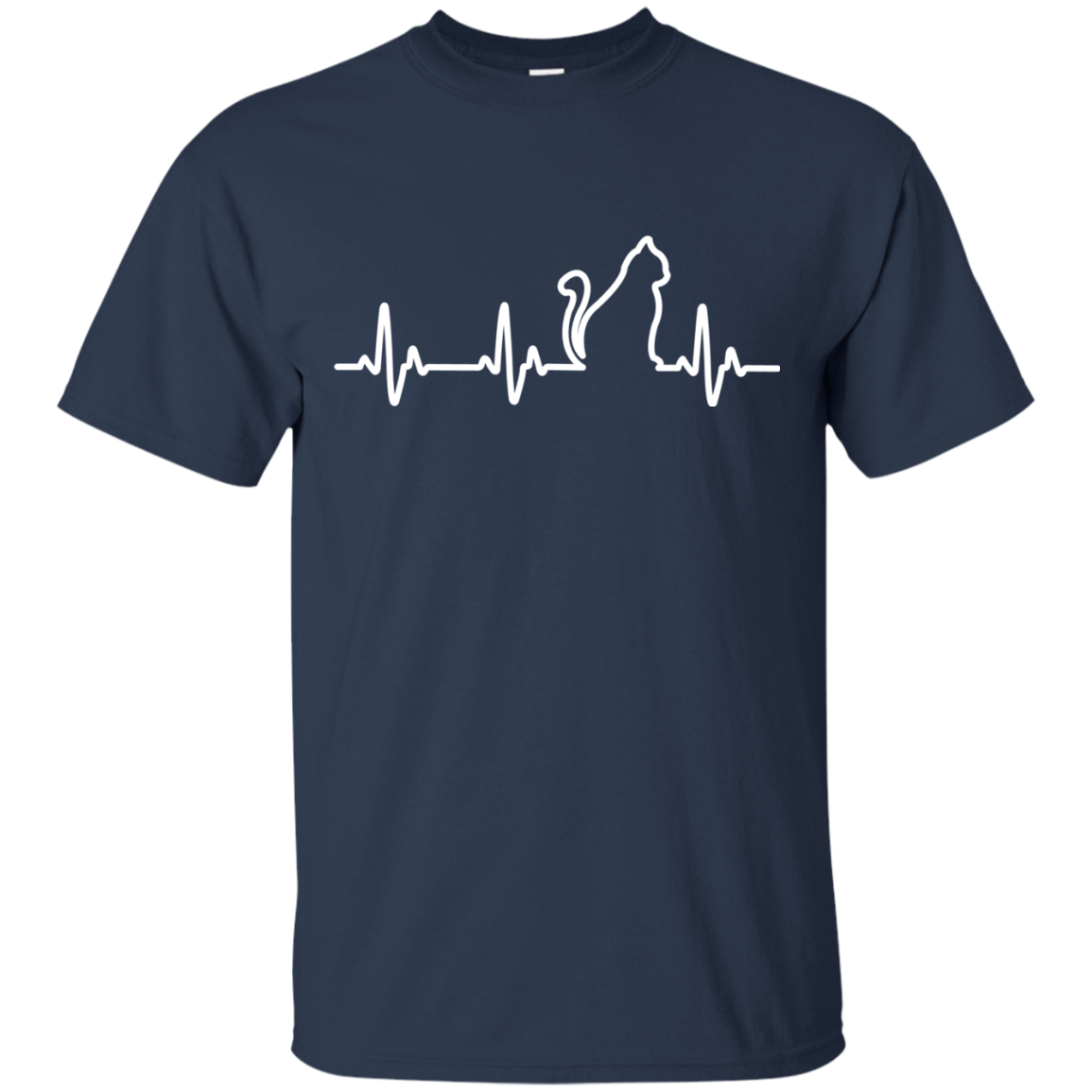 Music Heart Beat Cat T-shirt