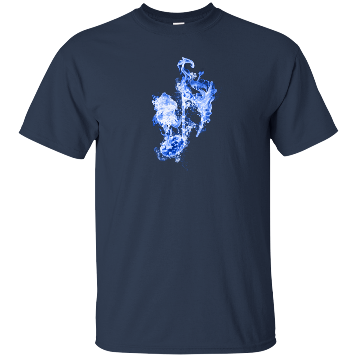 Blue Fire Eighth Note T-shirt - Artistic Pod Review