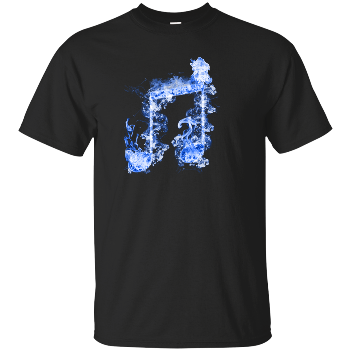 Blue Fire Two Eighth Note T-shirt - Artistic Pod Review