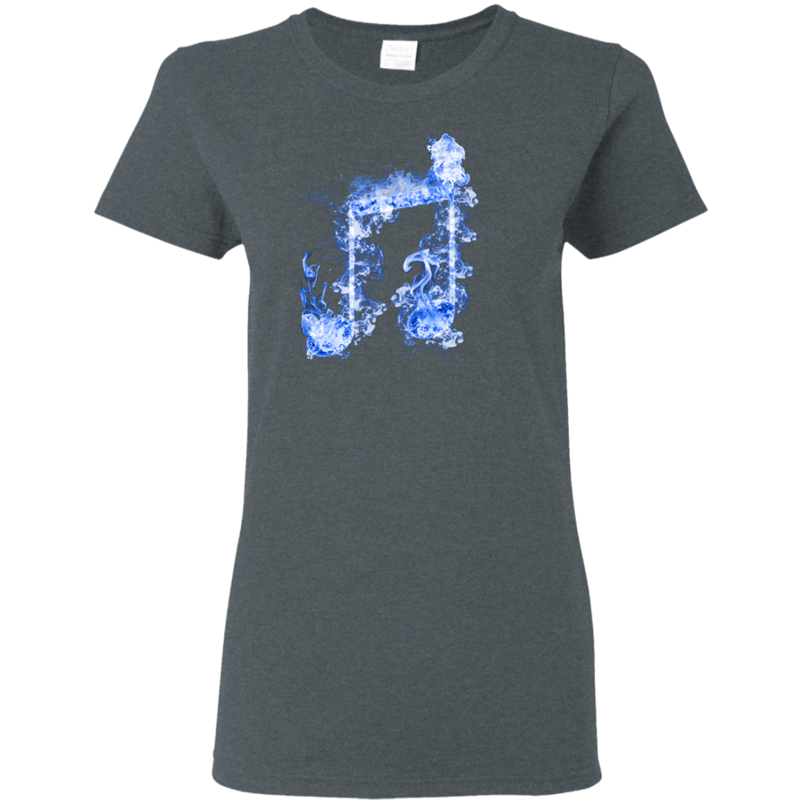 Blue Fire Two Eighth Note T-shirt - Artistic Pod Review