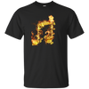 Fire Two Eighth Note T-shirt - Men / Black / Small - { shop_name }} - Review