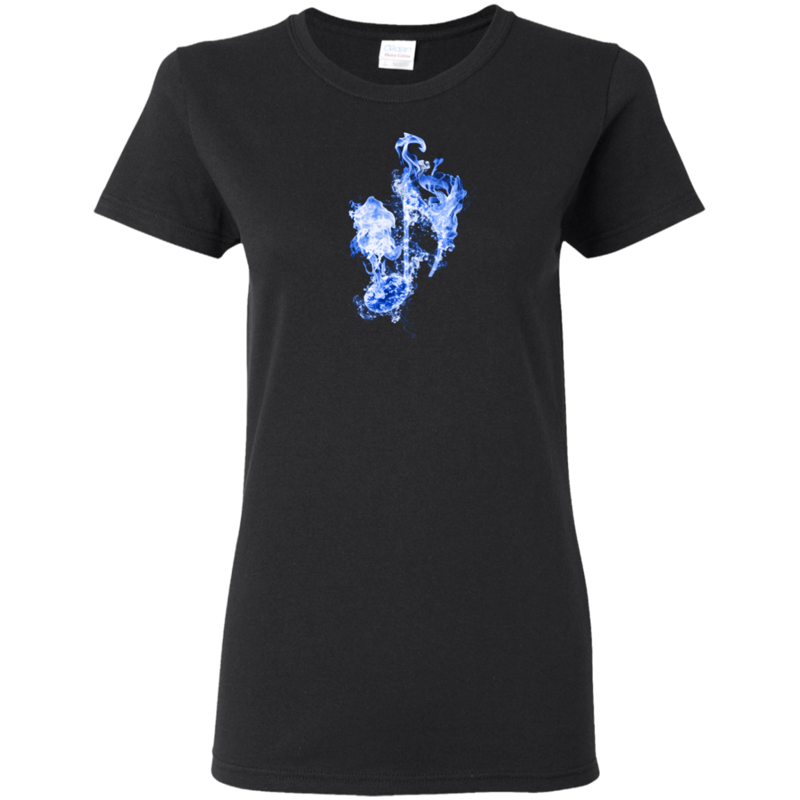 Blue Fire Eighth Note T-shirt - Artistic Pod Review