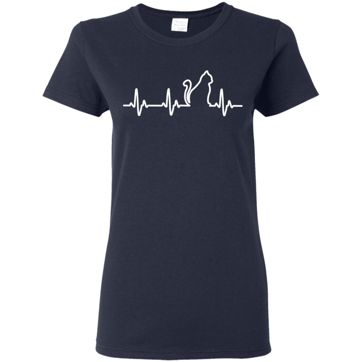 Music Heart Beat Cat T-shirt