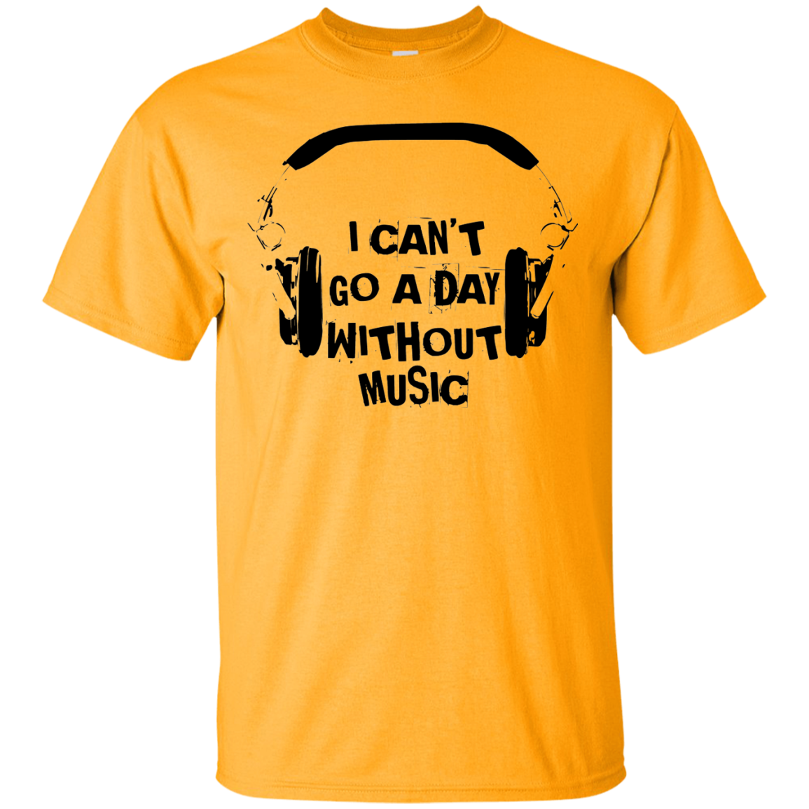 Can't Go A Day Without Music 1 Cotton T-Shirt - Artistic Pod Review