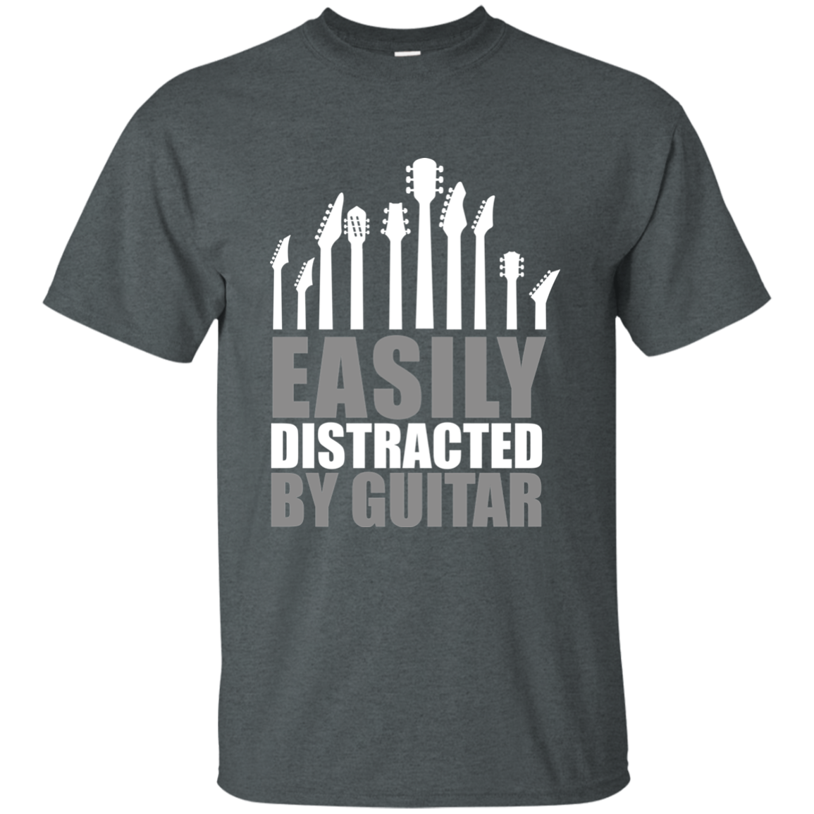 Easily Distracted by Guitar T-shirt - Artistic Pod Review