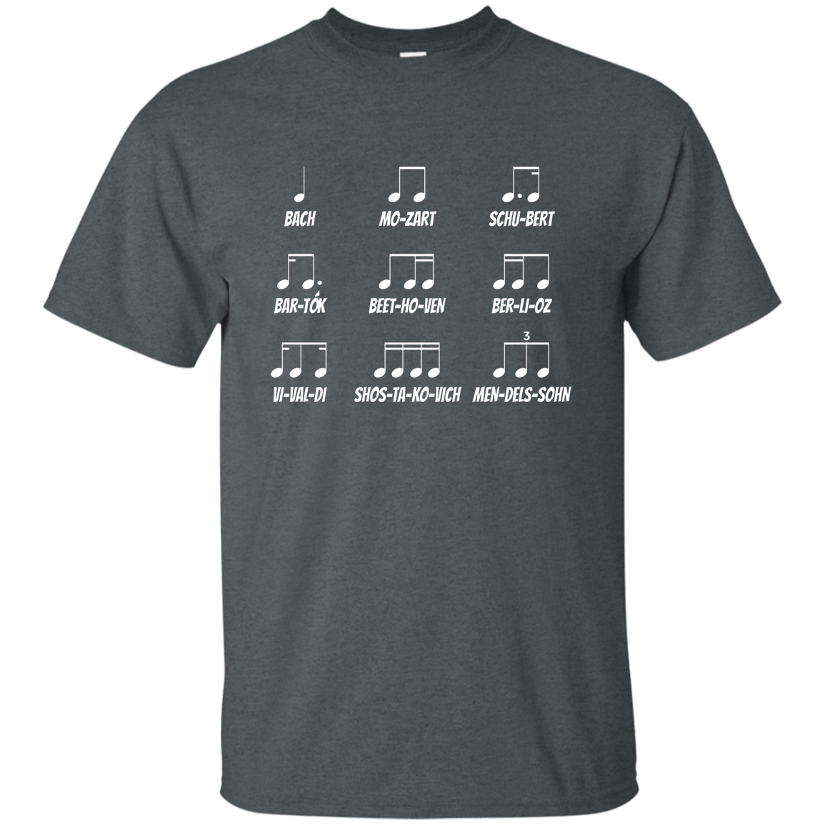 Multiple Musical Notes Unicode Character T-shirt