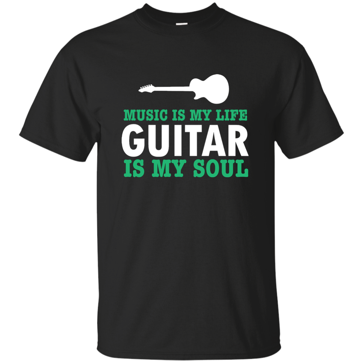 Music is my life Guitar is my soul  T-shirt