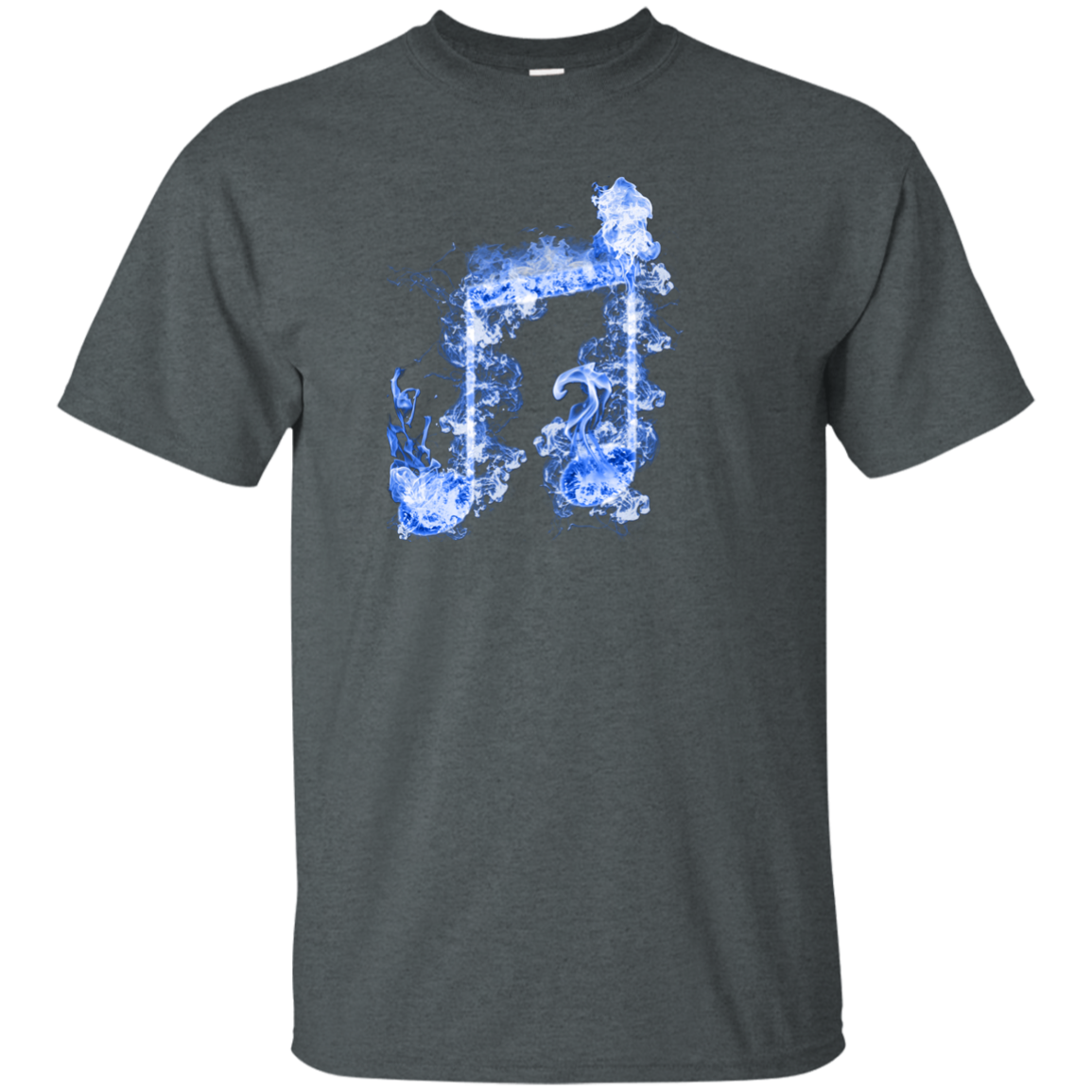 Blue Fire Two Eighth Note T-shirt - Artistic Pod Review