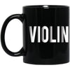 Violin Word Black Mug