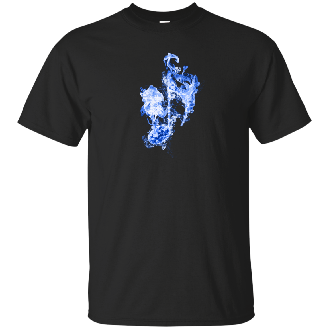 Blue Fire Eighth Note T-shirt - Artistic Pod Review
