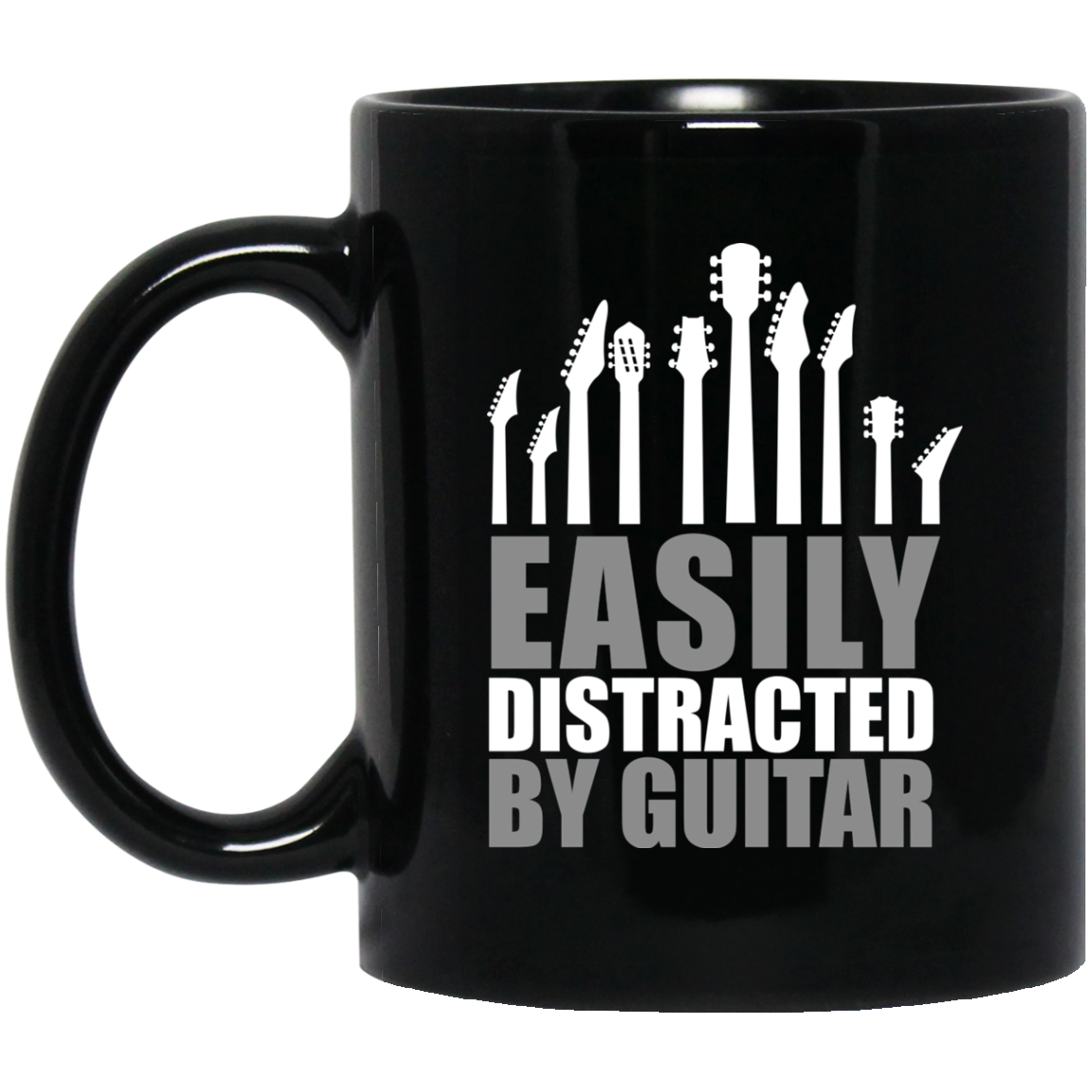 Easily Distracted By Guitar Mug - Artistic Pod Review