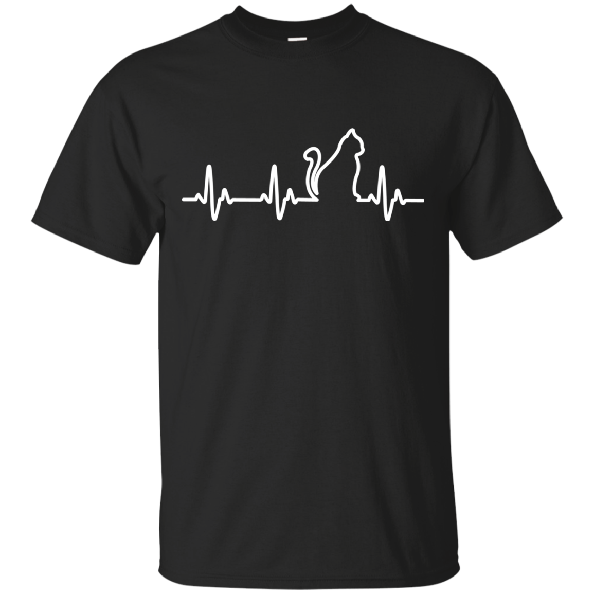 Music Heart Beat Cat T-shirt