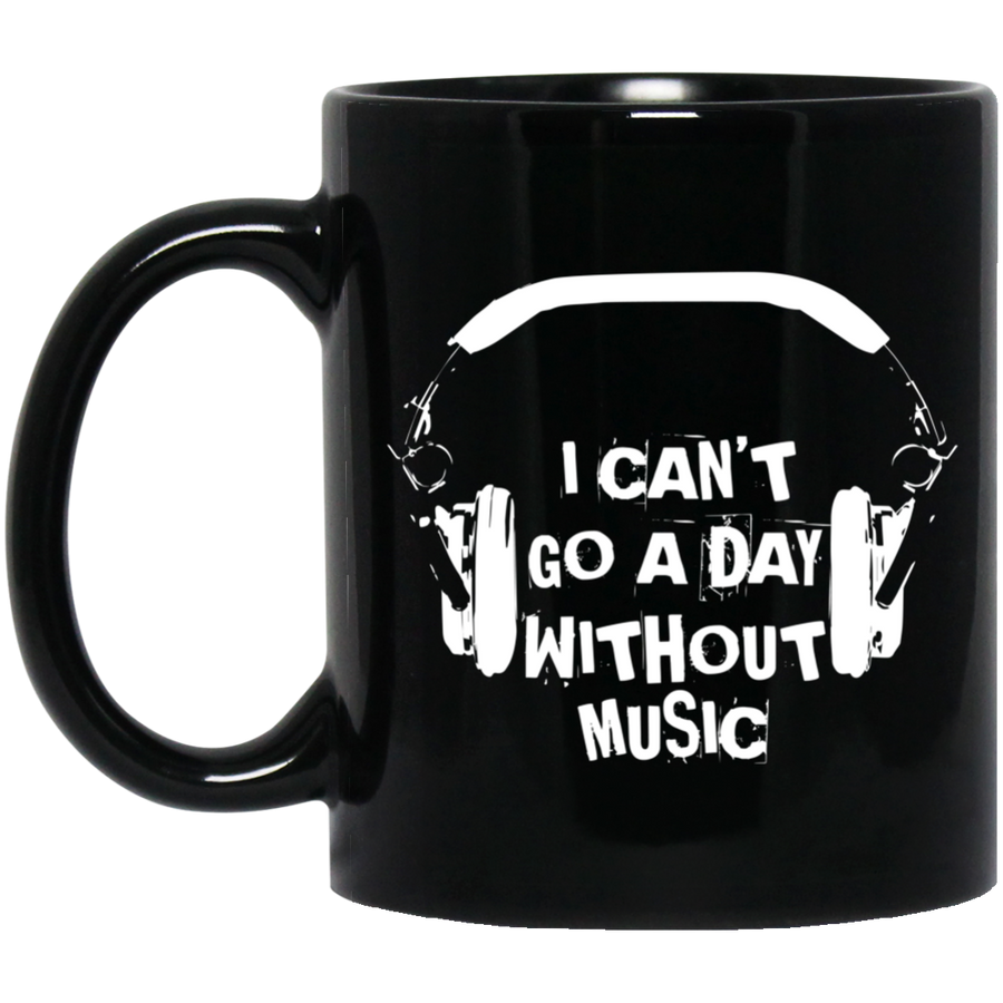 Can't Go a Day Without Music (2)11 oz. Black Mug - Artistic Pod Review