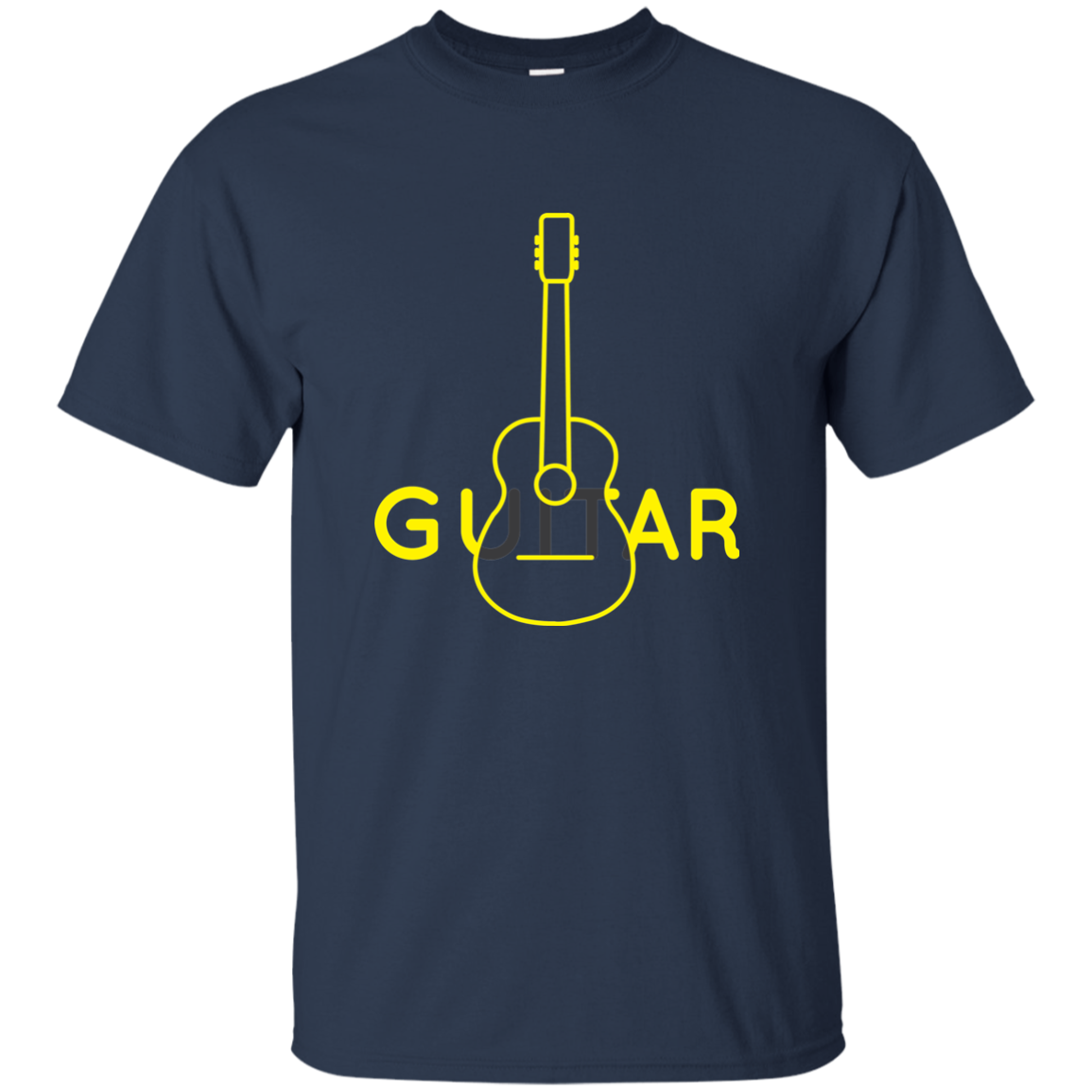 Guitar Icon T-shirt - Men / Navy / S - { shop_name }} - Review