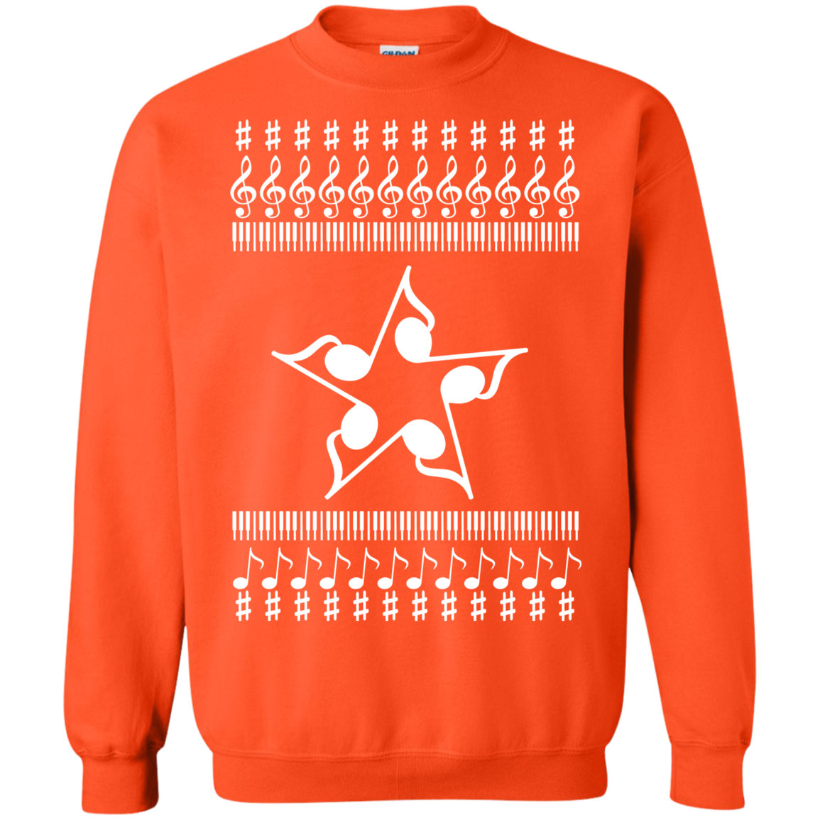 Musical Note 1 Christmas Sweater 8 oz.